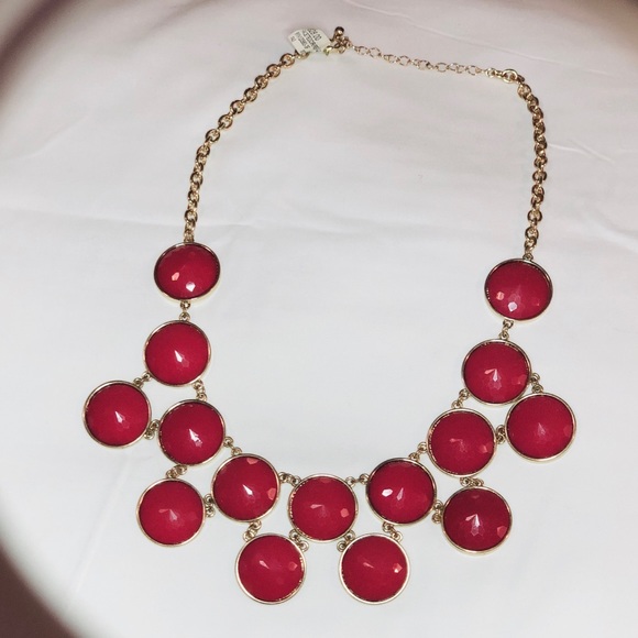 Red / Maroon bubble necklace - Picture 1 of 2